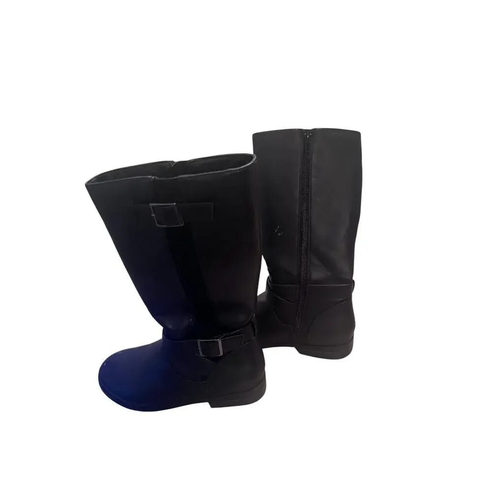 Thereabouts Girl’s 13M black Remi Whimsygoth knee-high equestrian riding boots